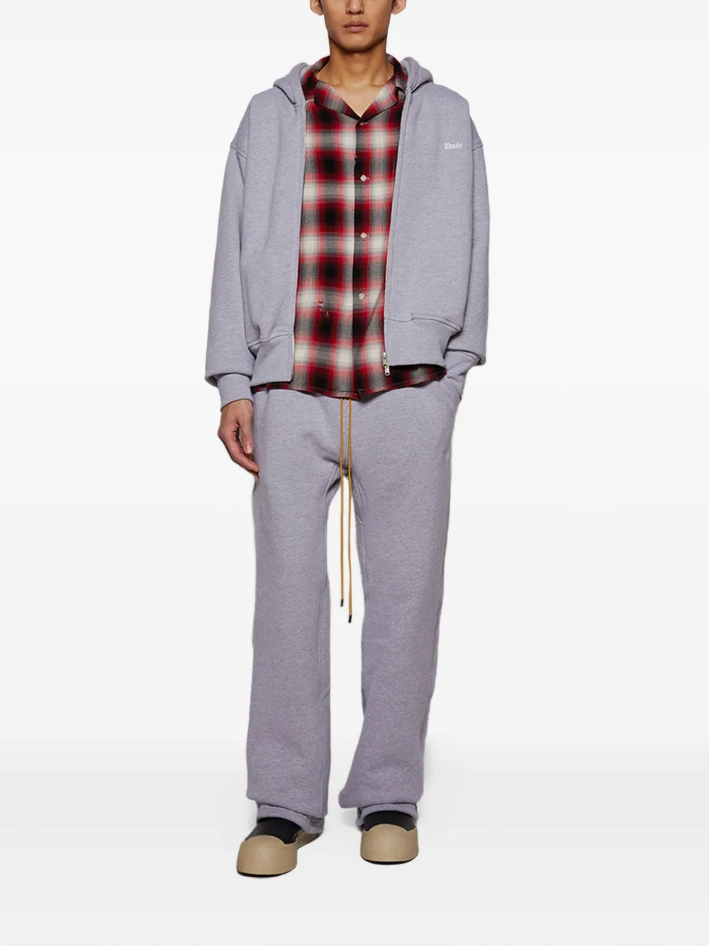 SAINT MXXXXXX check-print shirt - Rood