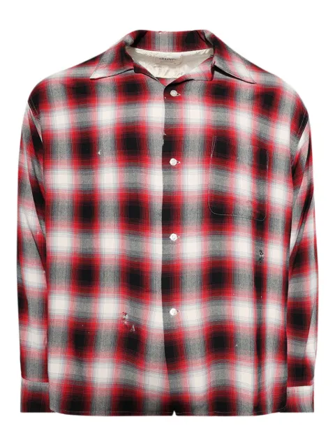 SAINT MXXXXXX check-print shirt