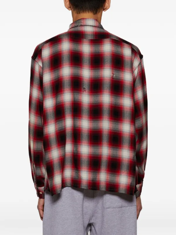 SAINT MXXXXXX チェック シャツ | レッド | FARFETCH JP