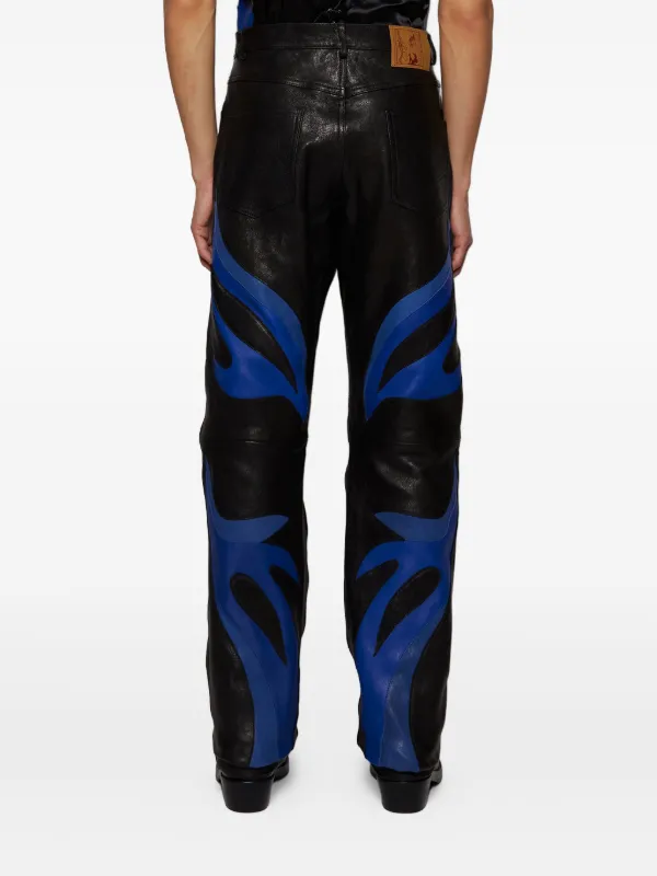 Martine Rose Leather Trousers | Black | FARFETCH