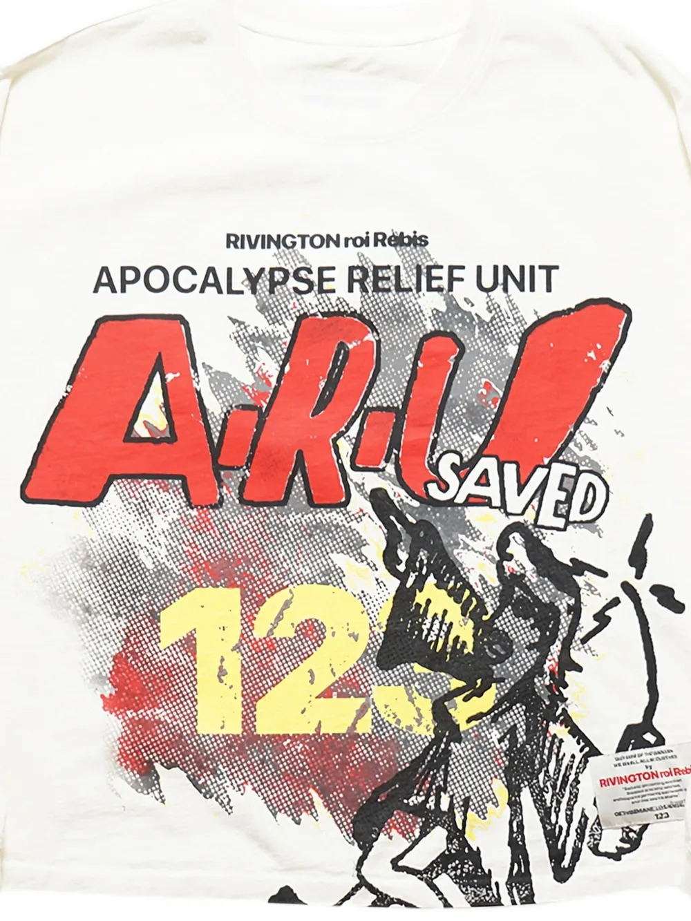 RRR123 cotton T-shirt - Wit