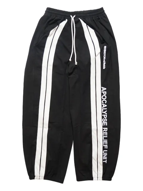 RRR123 text-print track pants 