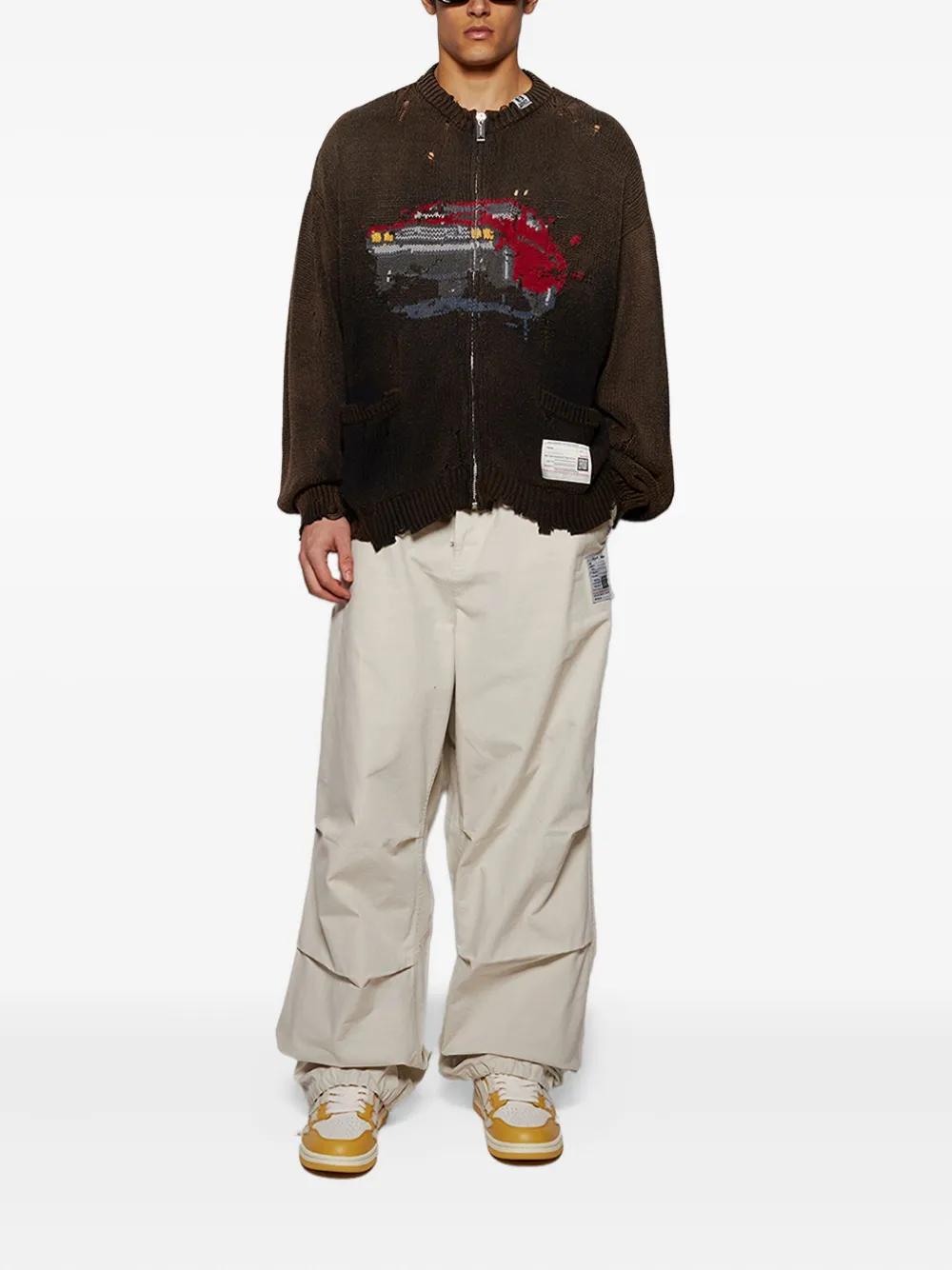 Maison MIHARA YASUHIRO cardigan Car à effet usé | Cardigans | Image 2