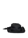 Maison MIHARA YASUHIRO ribbon-detail straw hat - Black