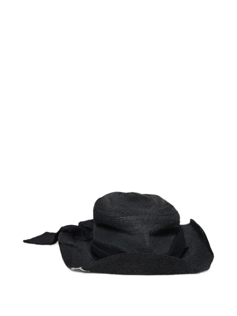 Maison MIHARA YASUHIRO ribbon-detail straw hat