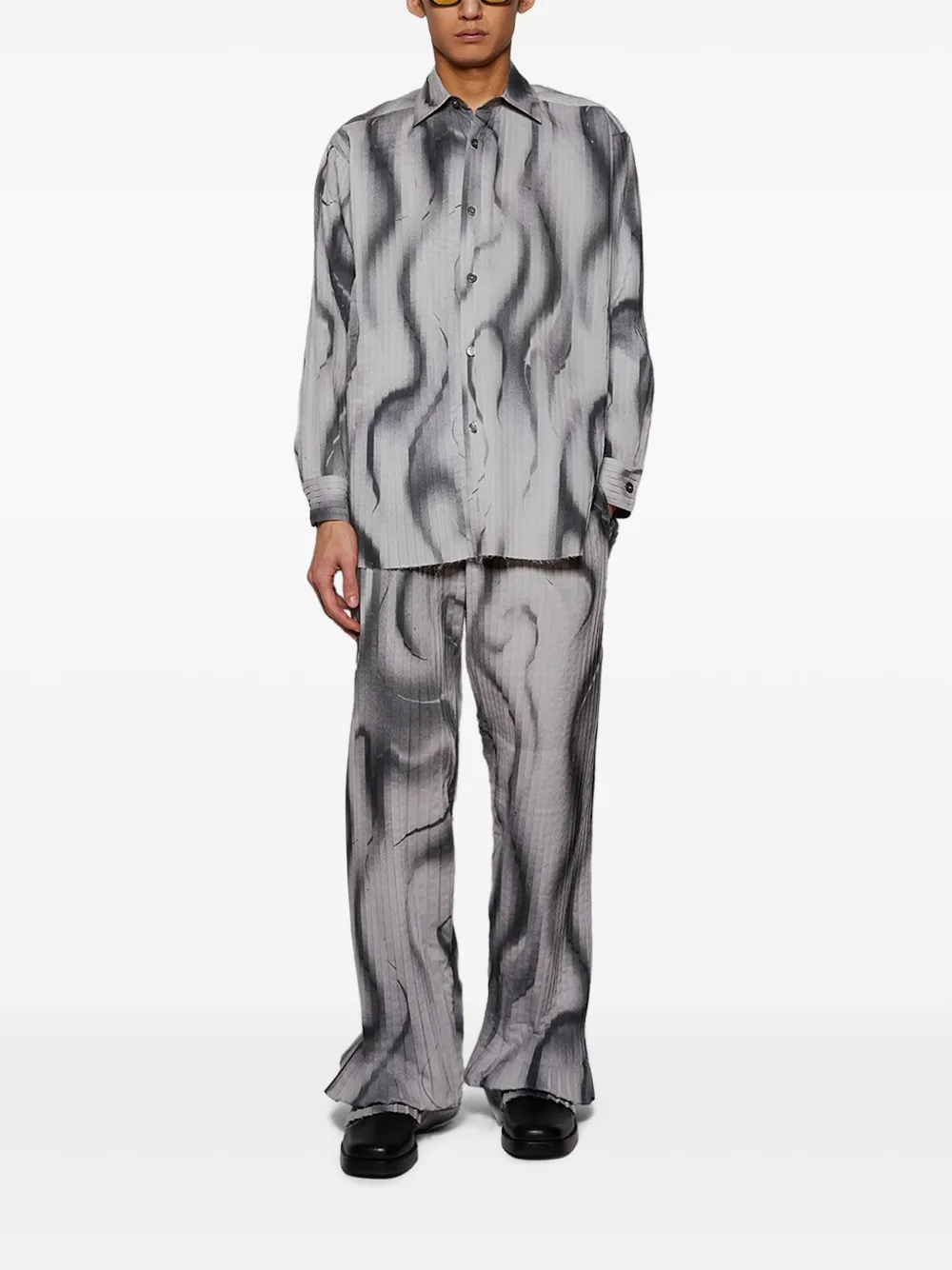 Casella Meyer pleated swirl-print trousers | Regular-Fit & Straight Leg Pants | Image 2