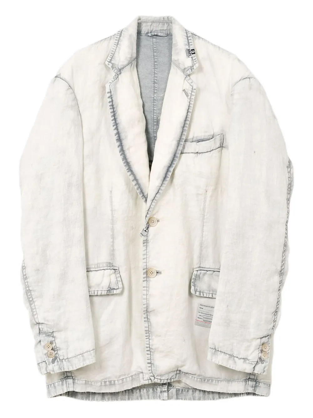 Maison MIHARA YASUHIRO single-breasted blazer Wit