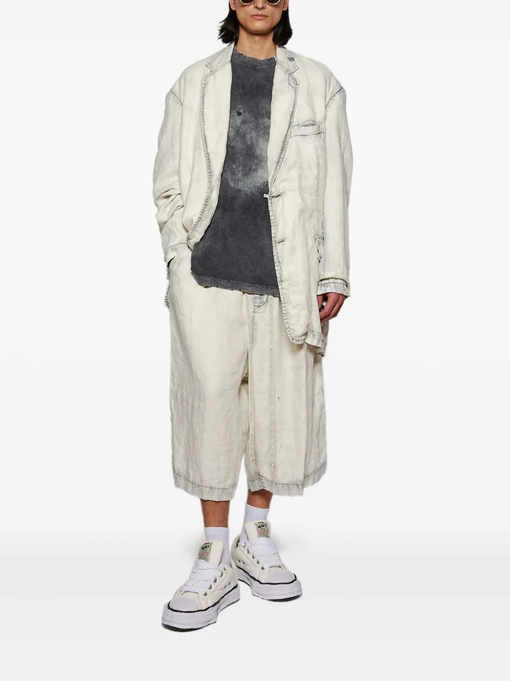Maison MIHARA YASUHIRO single-breasted blazer Wit