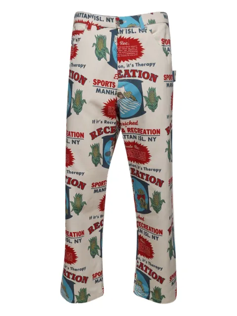 BODE pantalones con estampado gráfico