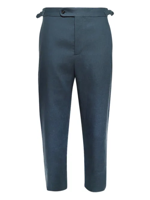 BODE pantalon en lin - Bleu - BODE - Modalova