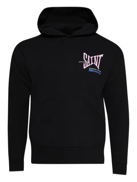 SAINT MXXXXXX logo-print hoodie