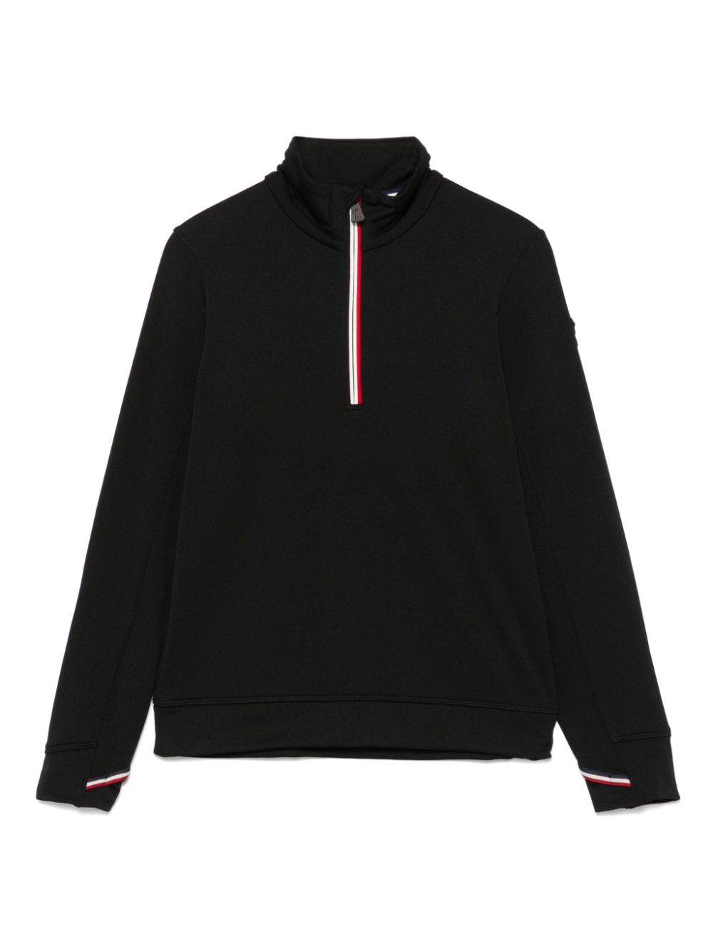 MONCLER GRENOBLE KIDS stretch-jersey sweatshirt - Black