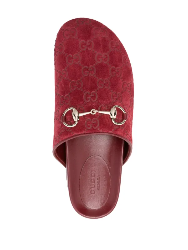 Red gucci slippers on sale