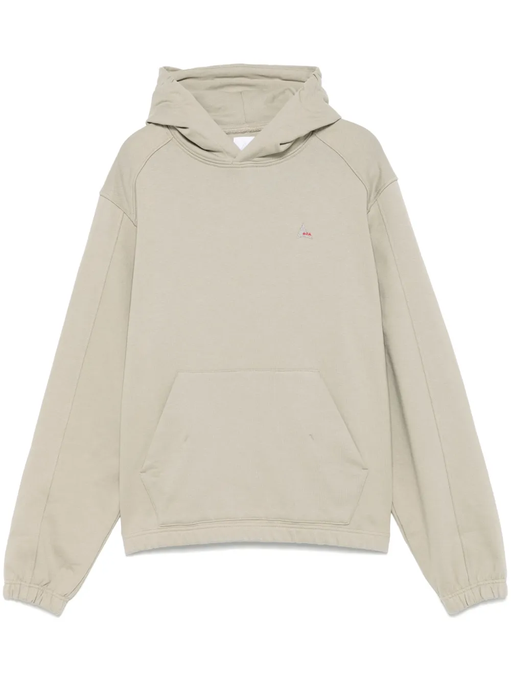 logo-embroidered hoodie