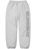 Supreme Spellout-embroidered track pants - Grey