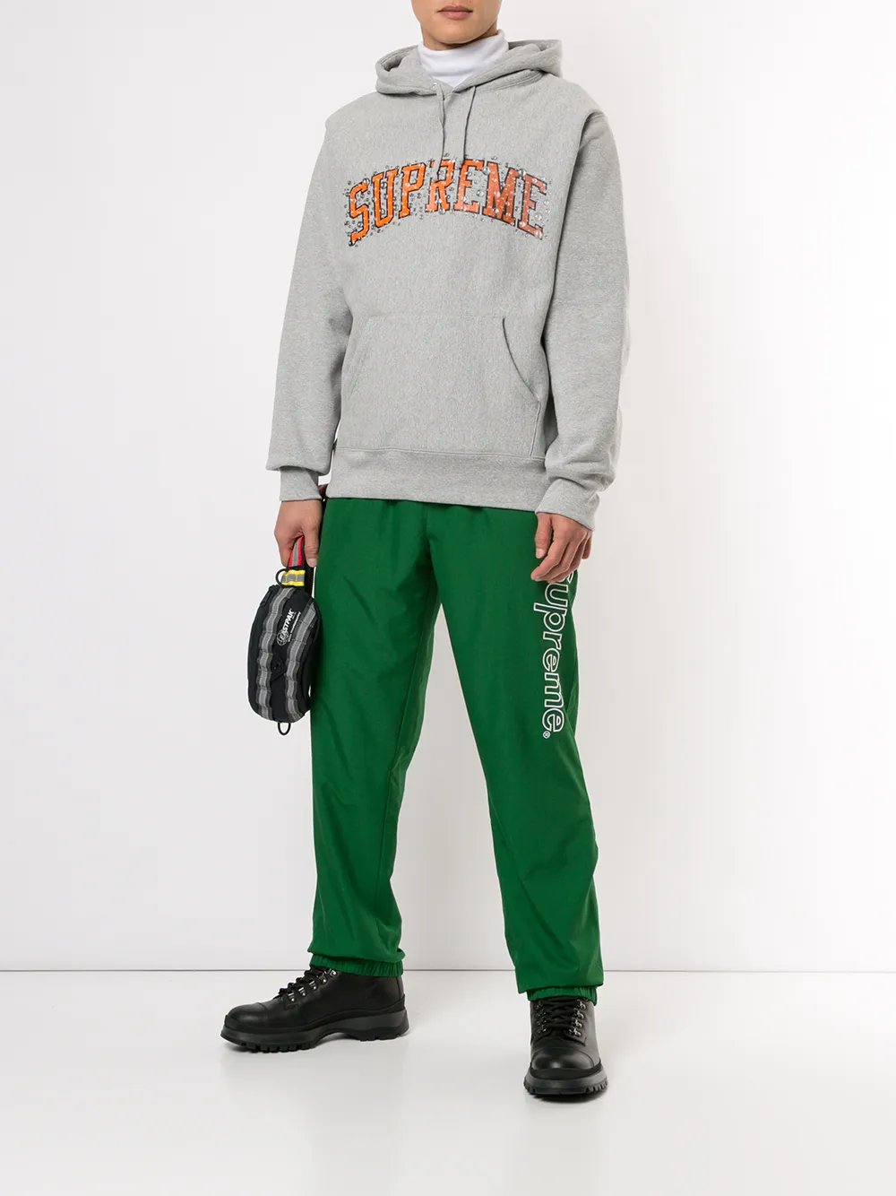 Supreme Spellout trainingsbroek met borduurwerk - Groen