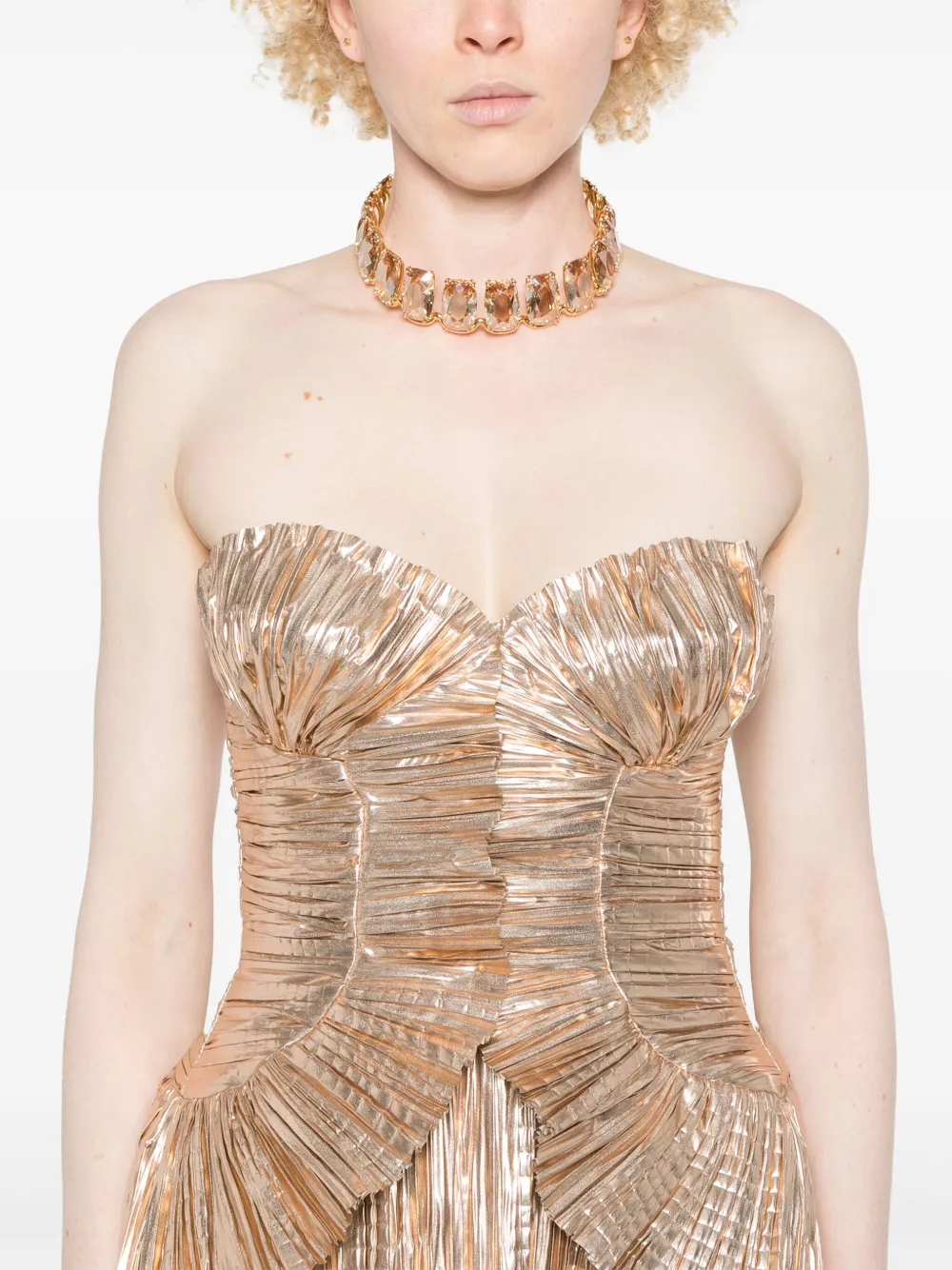 Cult Gaia Charlique mini-jurk Goud