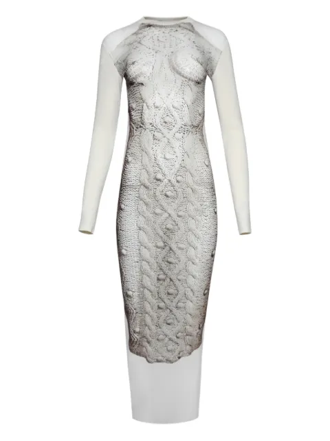 Jean Paul Gaultier Madonna-knit mesh dress