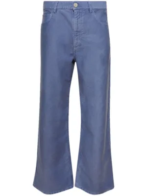 Marni marble-dyed wide-leg Jeans | Black | FARFETCH