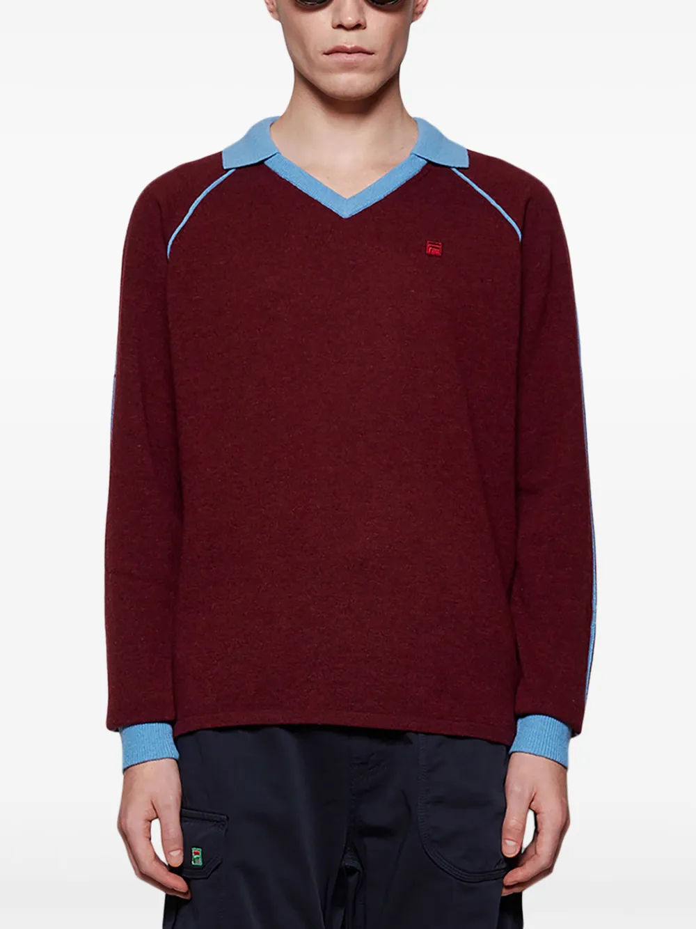 Fila T-shirt met contrasterende afwerking Rood