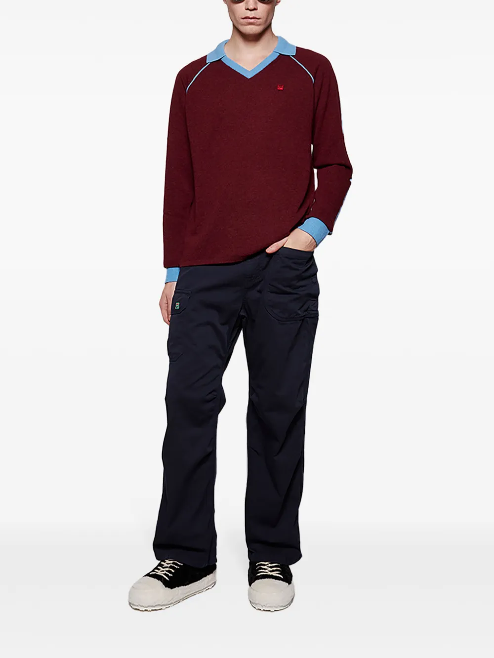 Fila T-shirt met contrasterende afwerking - Rood