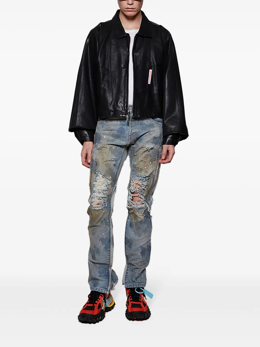 RRR123 Rose trucker jacket | Leather Jackets | Image 2