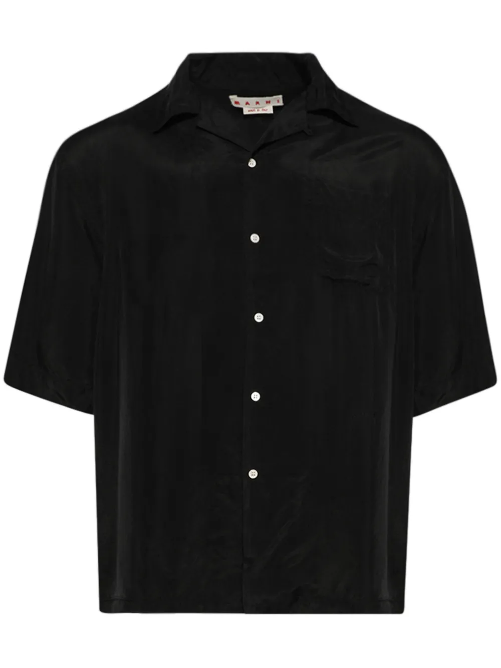 Marni Cuban-collar shirt | Black | Image 1
