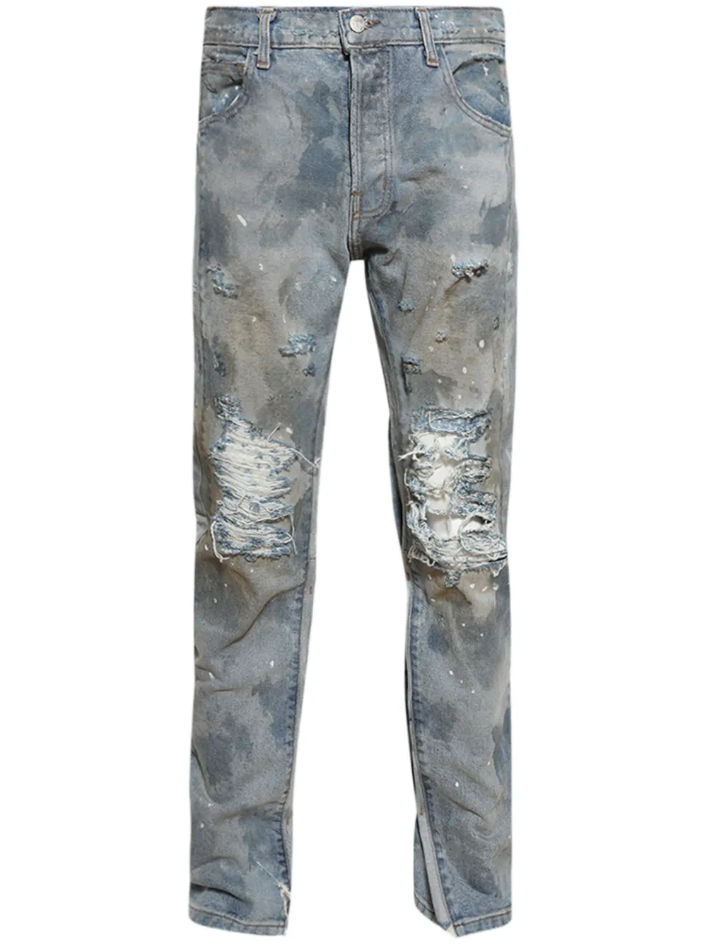 Repented tapered jeans