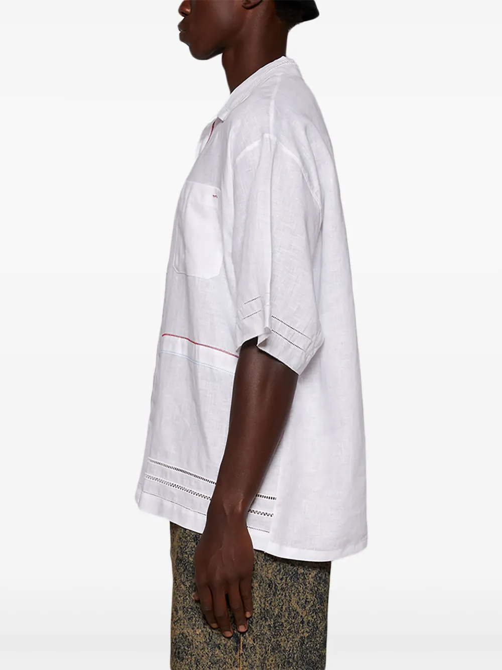 Marni Patchwork Shirt In White