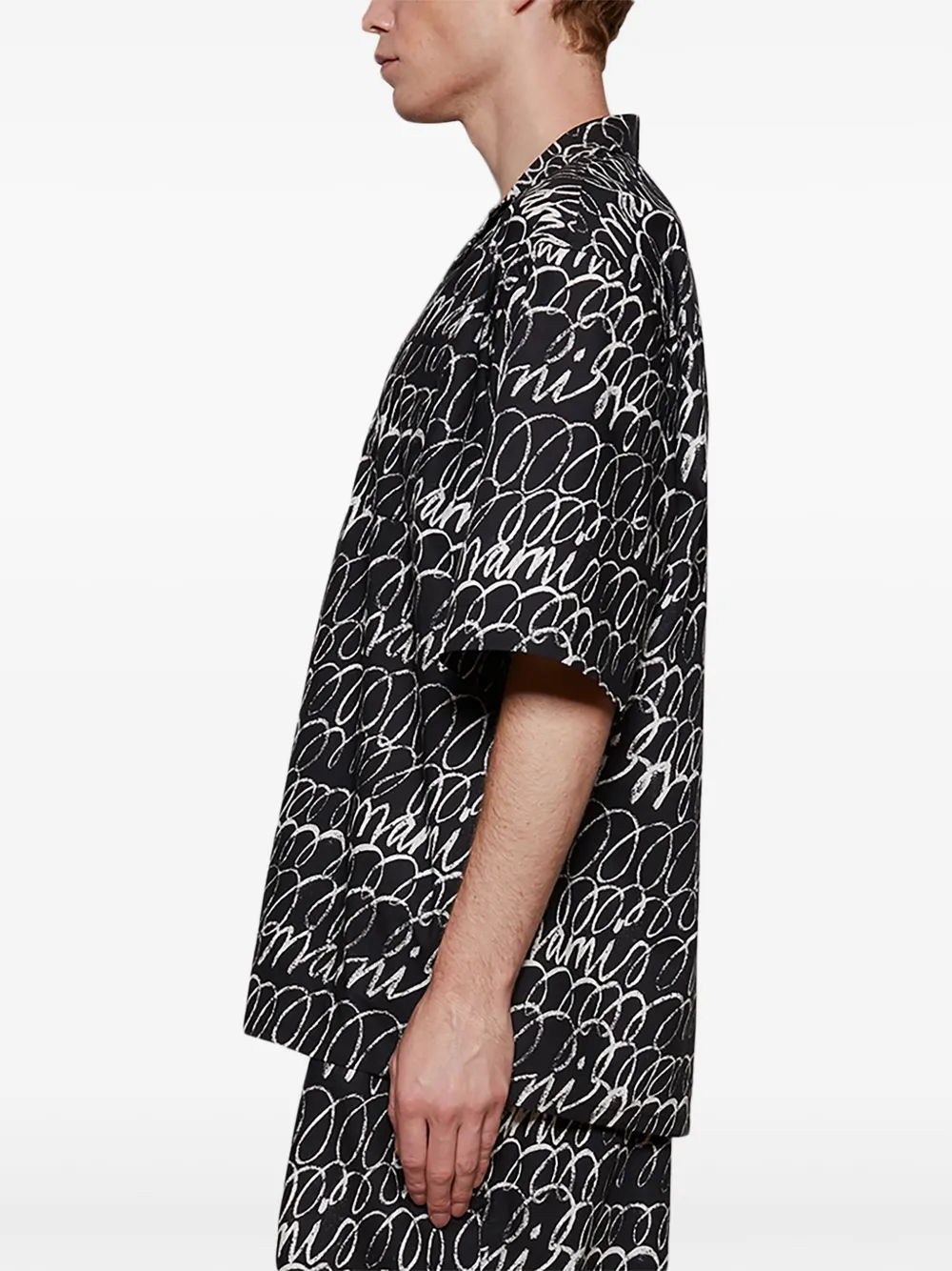 Marni Graphic-print Shirt In Black