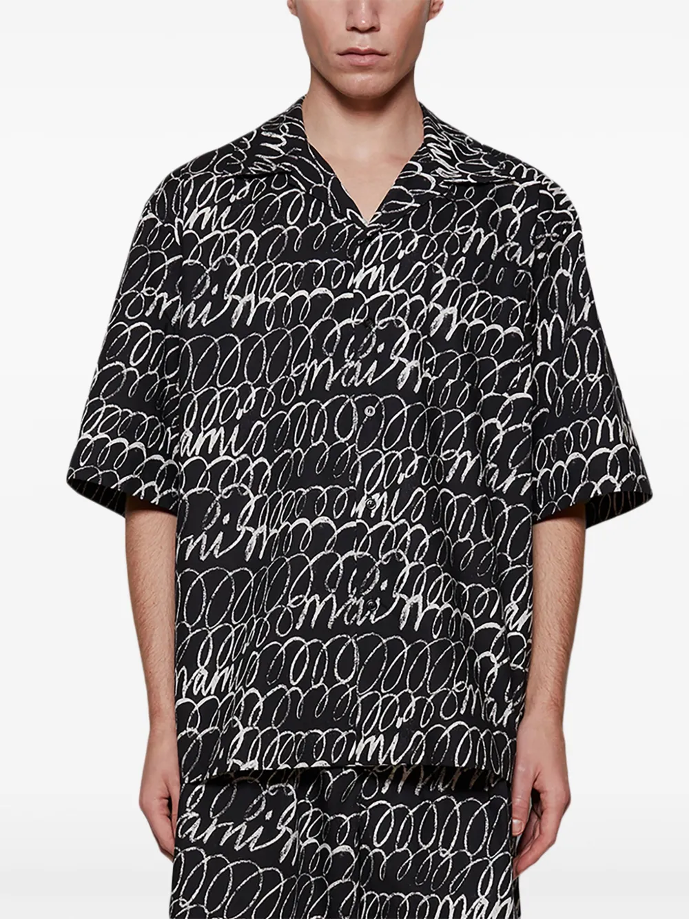 Marni Graphic-print Shirt In Black
