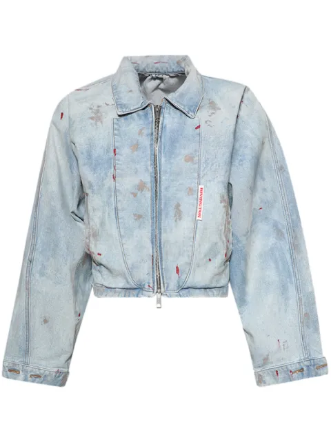 RRR123 Painted Rose Trucker 3 jacket 