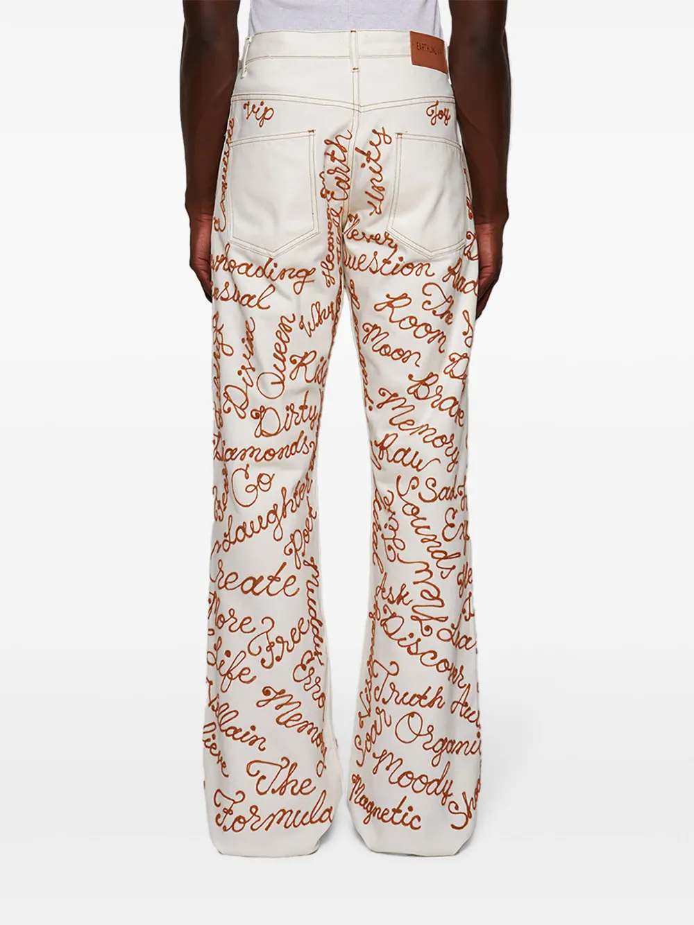 EARTHLING VIP Student flared jeans Wit