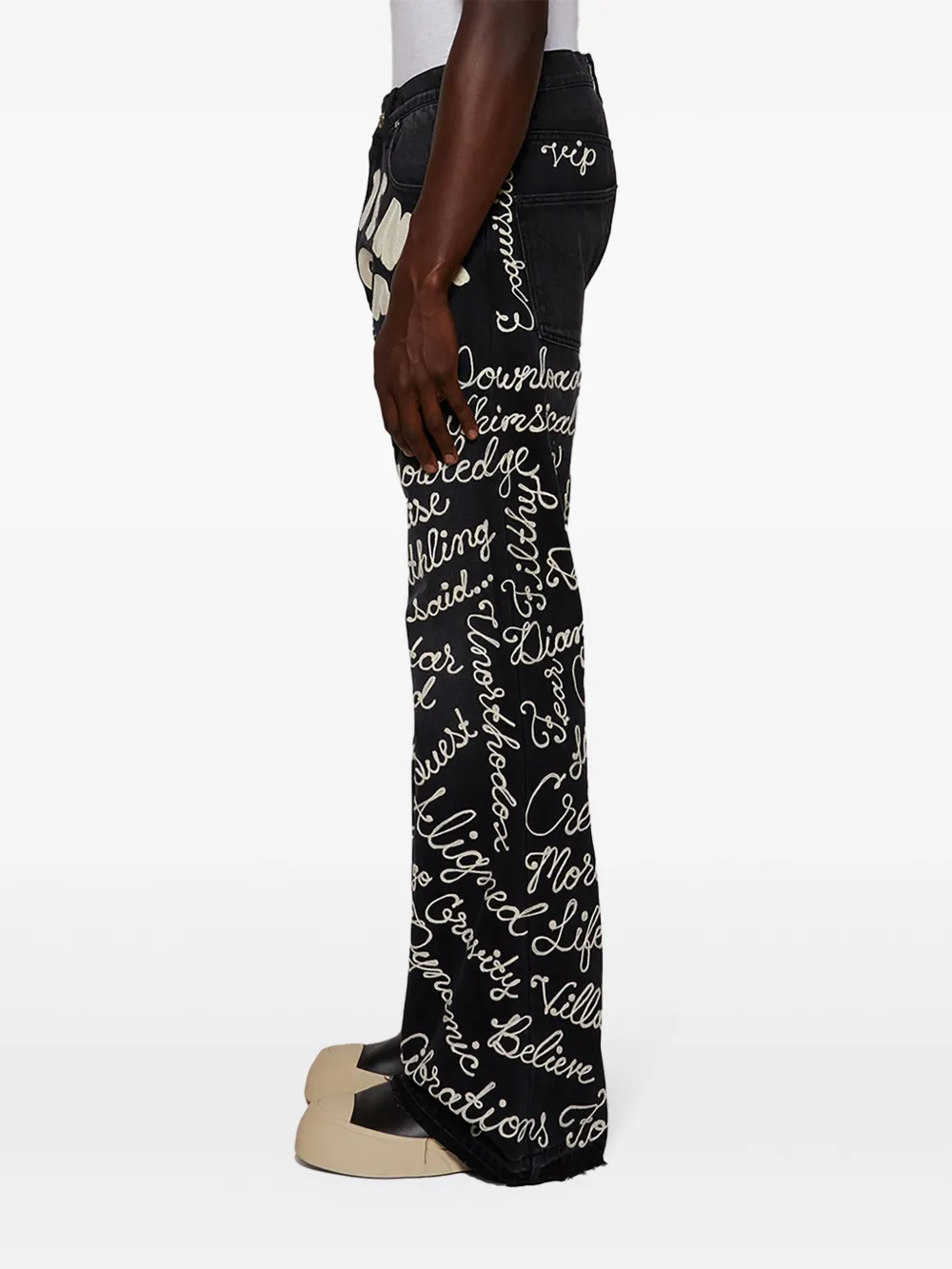 EARTHLING VIP Student bootcut jeans Zwart