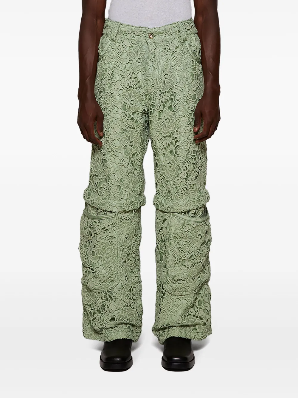 EARTHLING VIP Lust verstelbare jeans Groen