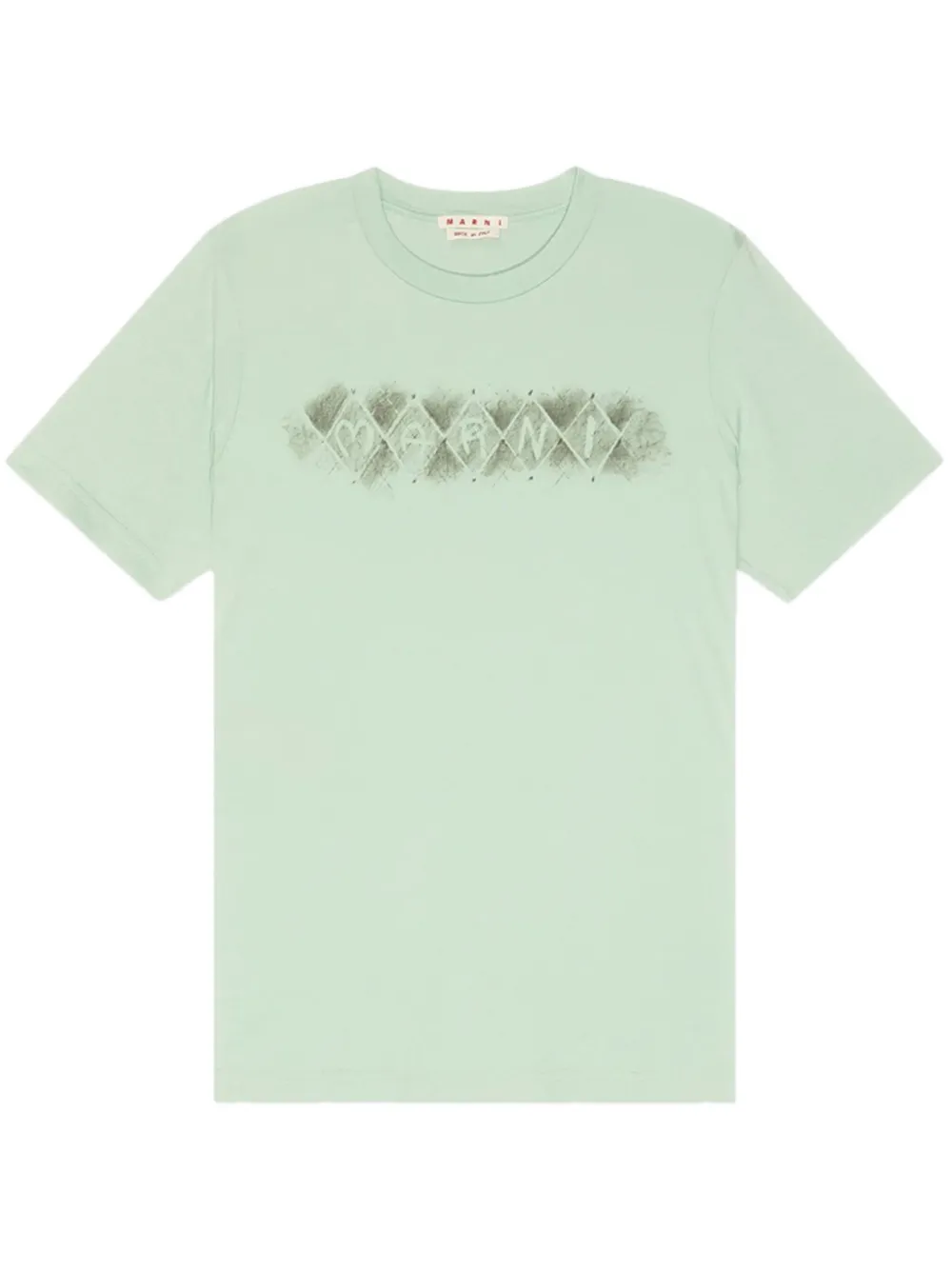 Marni logo-print T-shirt | Green | Image 1