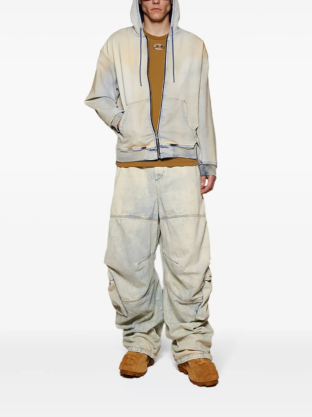 Diesel D-Hammer Chelsea laarzen Beige