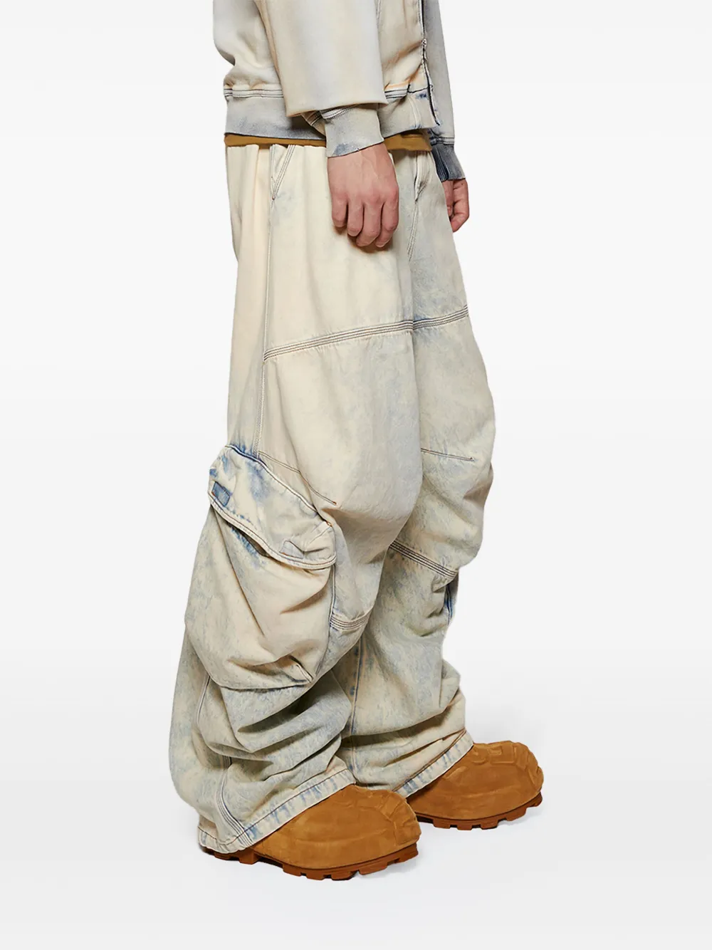 Diesel D-Hammer Chelsea laarzen Beige