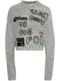 Paly To Die For hand knitted jumper - Grey