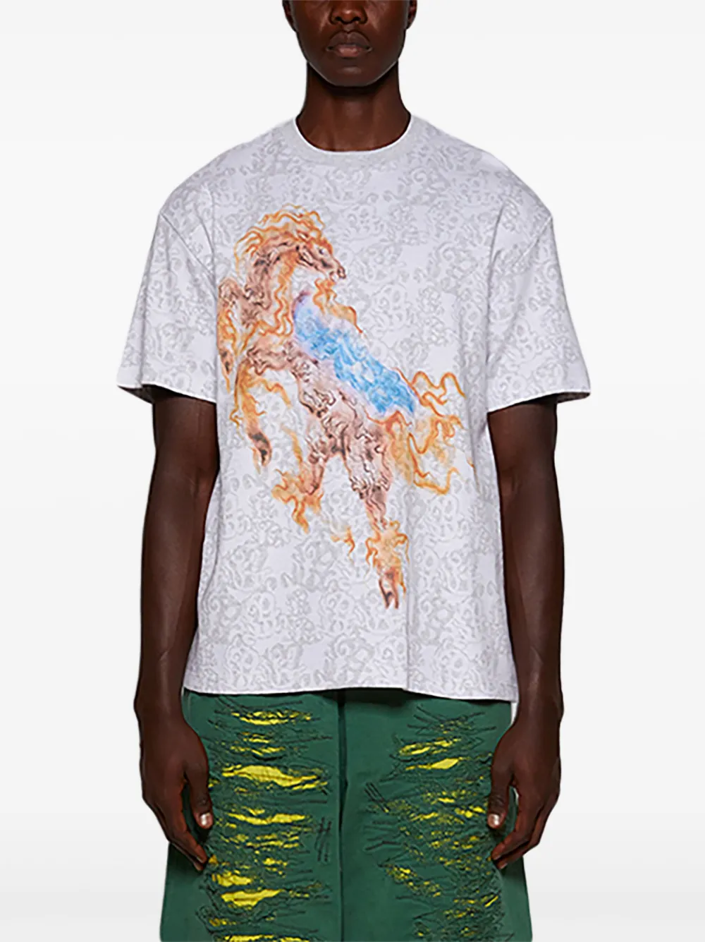  Casella Meyer Pegasus Jacquard T-shirt - White 