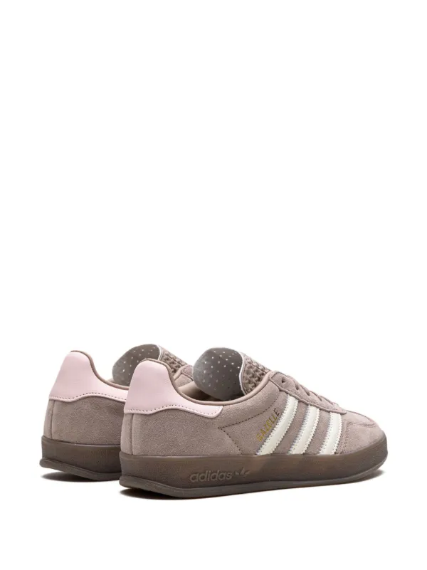 ★adidas★ Gazelle Indoor Dark Brown Pink adidas Gazelle Indoor Womens Fashion Sneakers in Dark Brown