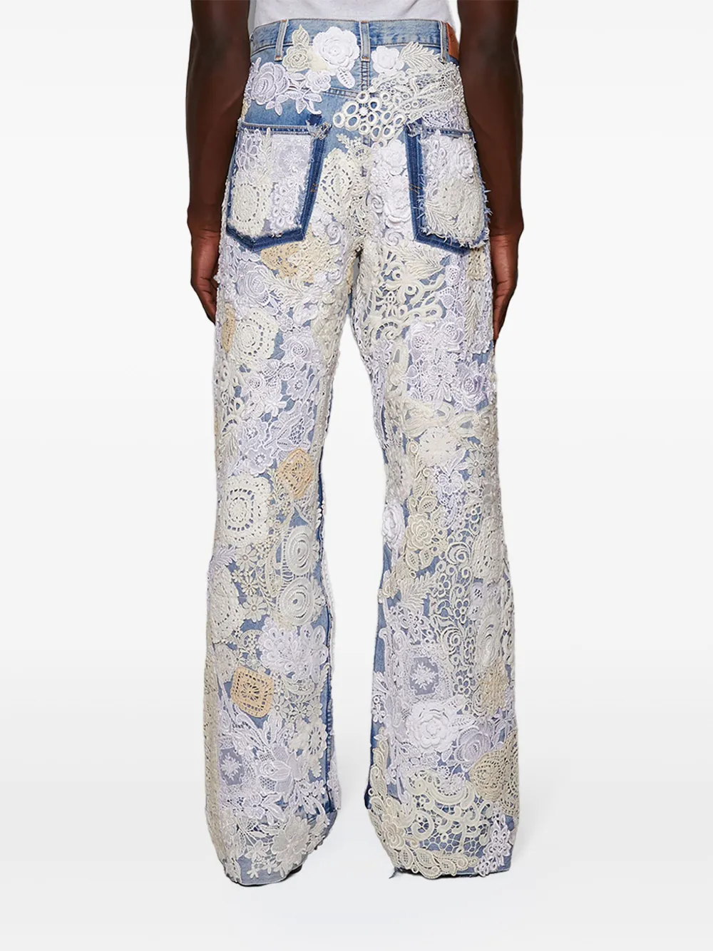 EARTHLING VIP Poetic Lust jeans met wijde pijpen Blauw