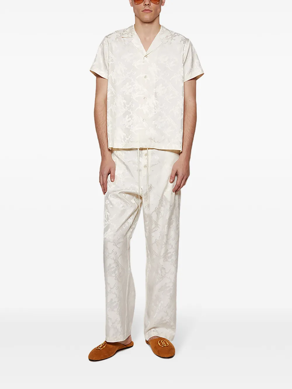 BODE pyjamasbukser i jacquard | Løs pasform | Image 2