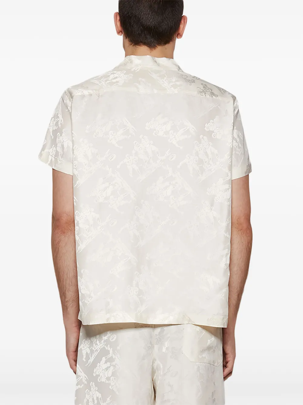 Bode Patterned-jacquard Shirt In White