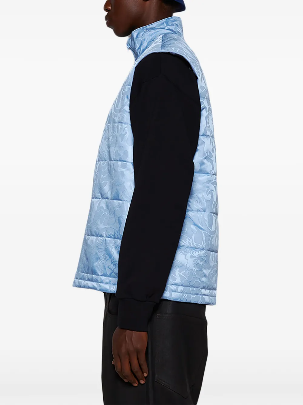 Casella Meyer Heaven gilet met jacquard Blauw