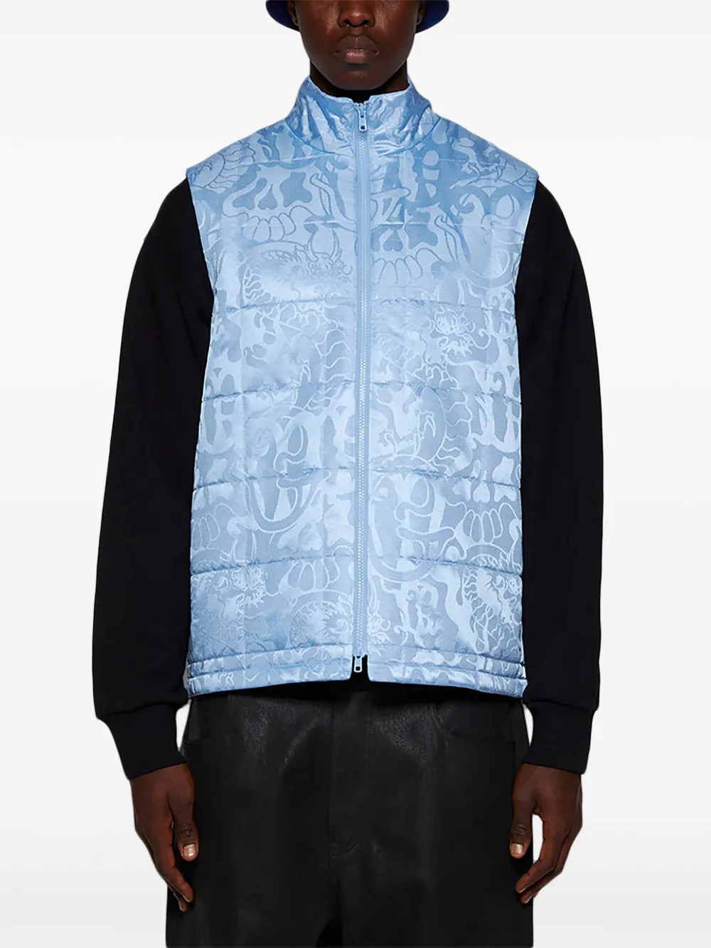 Casella Meyer Heaven gilet met jacquard Blauw
