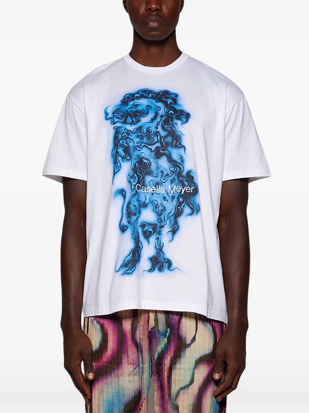 Casella Meyer Pegasus-print T-shirt In White