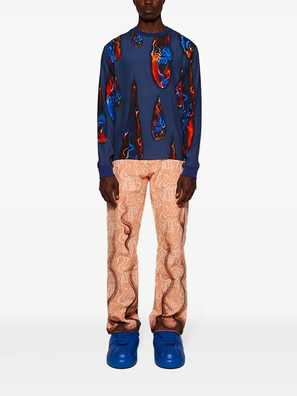 Casella Meyer Spirit Drops T-shirt met print - Blauw