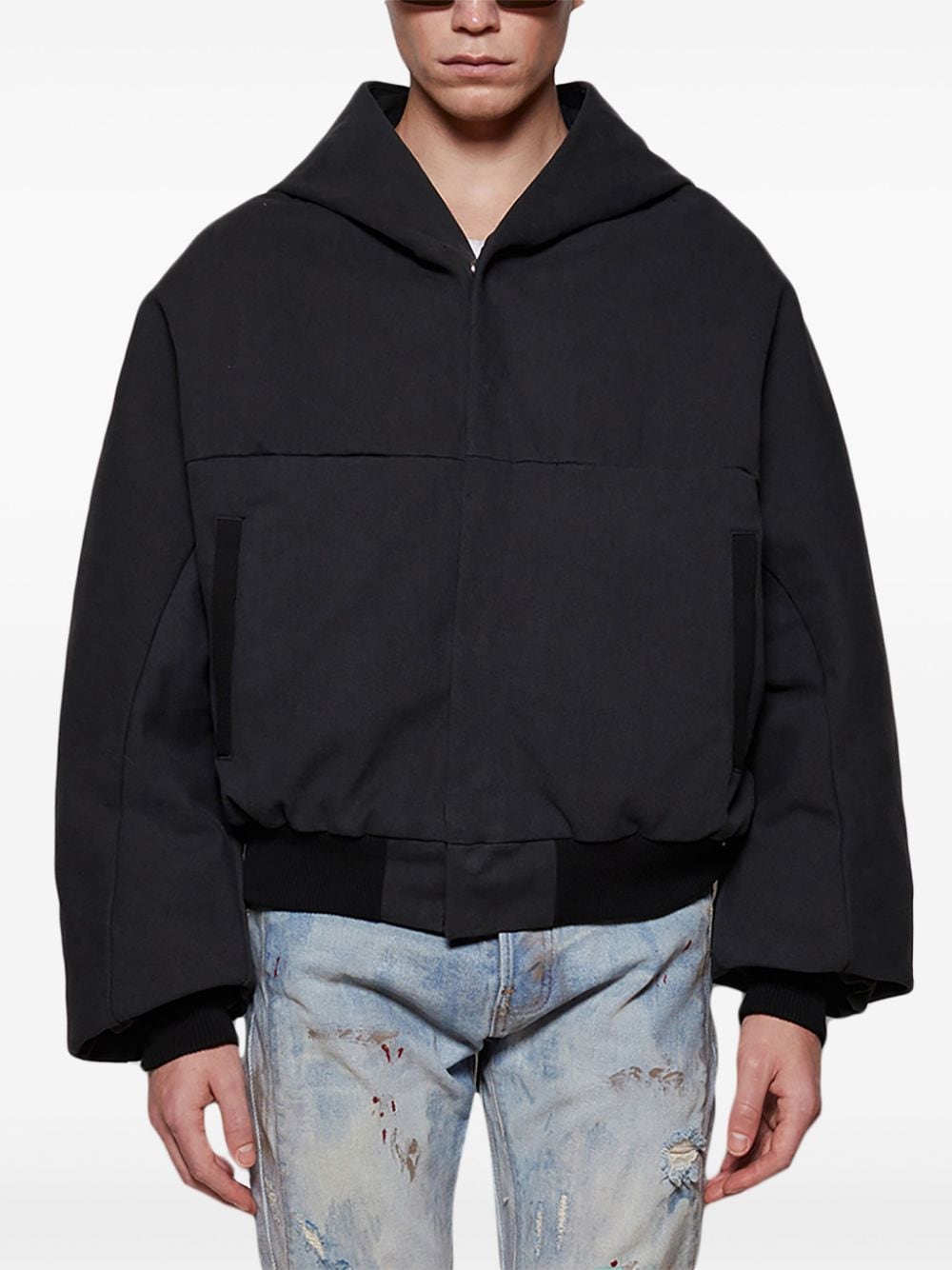 Shop Rrr123 Banshee Bomber Jacket In Black