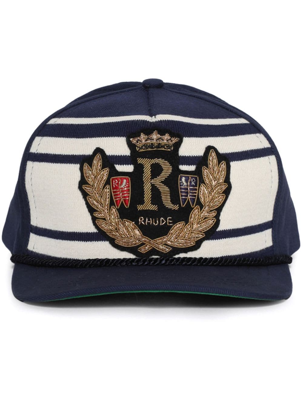 Shop Rhude Rope Crest Cap In Blue